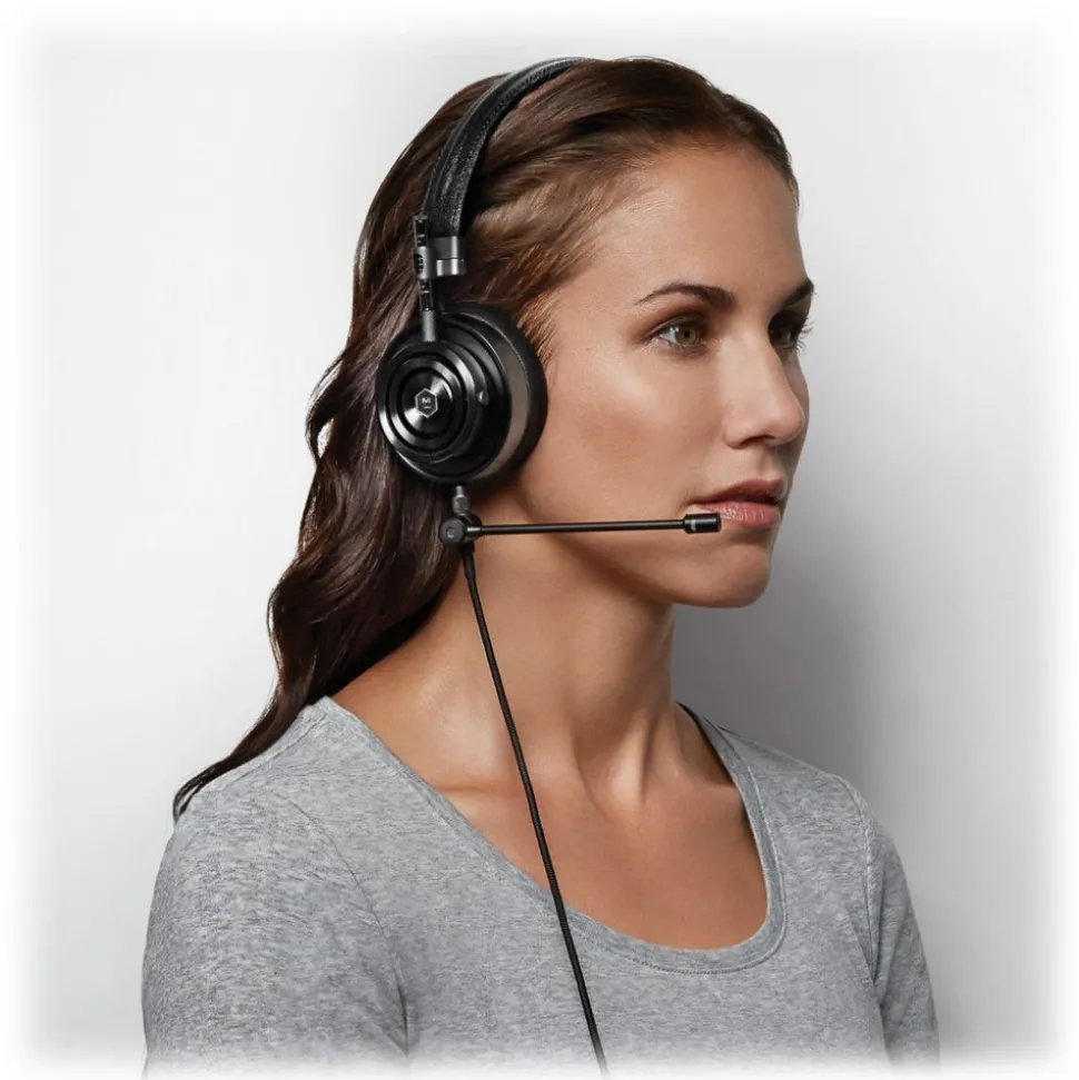 Master & Dynamic - MM800 - Boom Mic - Black - Unidirectional Microphone for Premium Headphones - Avvenice