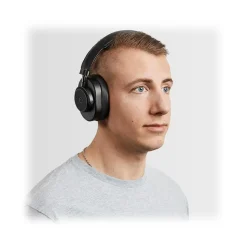 Master & Dynamic - MW65 - Black Metal / Black Leather - Active Noise-Cancelling Wireless Headphones - Premium Quality - Avvenice