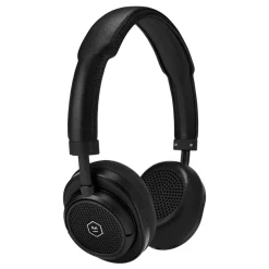 Master & Dynamic - MW50+ - Black Metal / Black Leather - Premium High Quality Wireless 2-in-1 On + Over-Ear Headphones - Avvenice