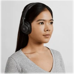 Master & Dynamic - MW50+ - Black Metal / Black Leather - Premium High Quality Wireless 2-in-1 On + Over-Ear Headphones - Avvenice