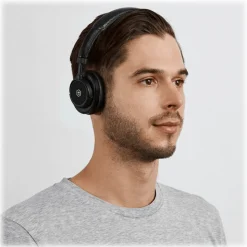 Master & Dynamic - MW50+ - Black Metal / Black Leather - Premium High Quality Wireless 2-in-1 On + Over-Ear Headphones - Avvenice