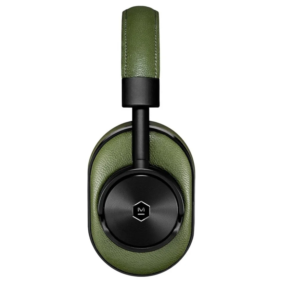 Master & Dynamic - MW60 - Black Metal / Olive Leather - Premium High Quality and Performance Wireless Over-Ear Headphones - Avvenice