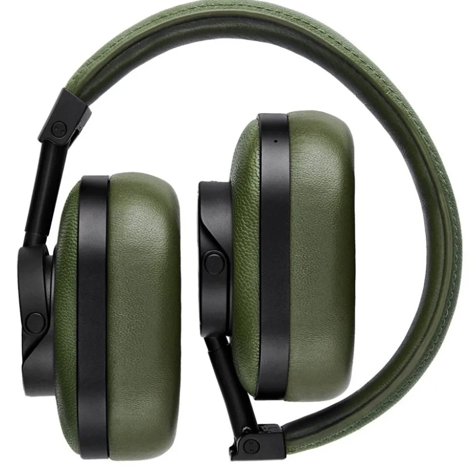 Master & Dynamic - MW60 - Black Metal / Olive Leather - Premium High Quality and Performance Wireless Over-Ear Headphones - Avvenice