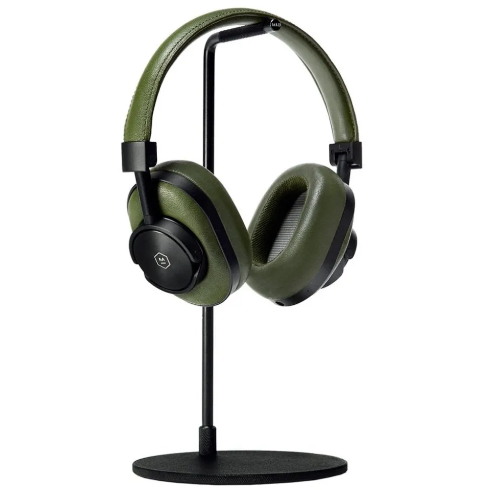 Master & Dynamic - MW60 - Black Metal / Olive Leather - Premium High Quality and Performance Wireless Over-Ear Headphones - Avvenice