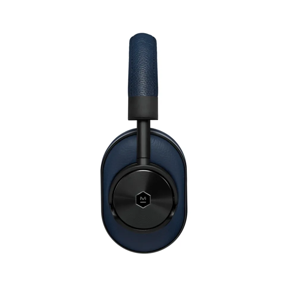 Master & Dynamic - MW60 - Black Metal / Navy Leather - Premium High Quality and Performance Wireless Over-Ear Headphones - Avvenice