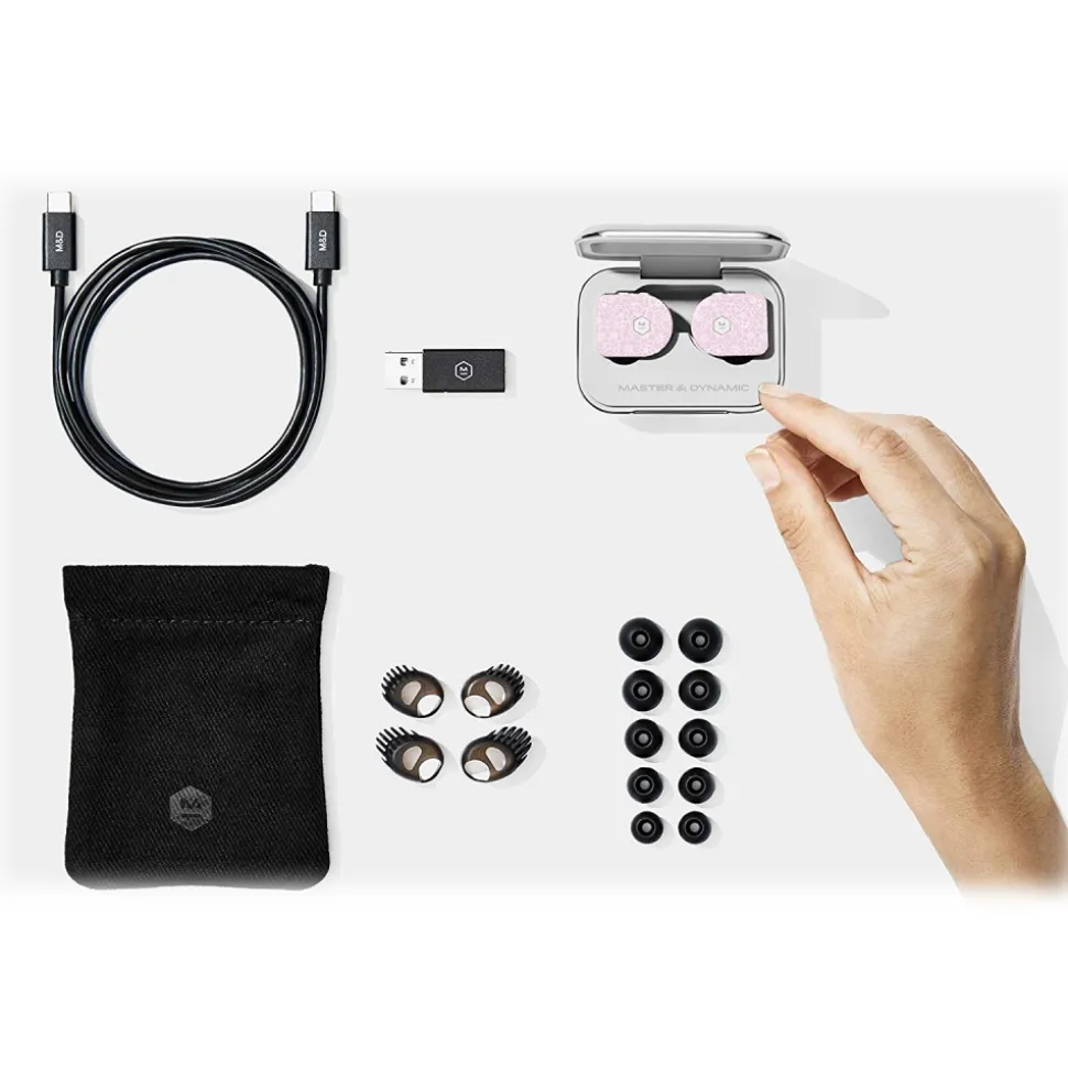 Master & Dynamic - MW07 - Cherry Blossom Acetate - High Quality True Wireless Earphones - Avvenice