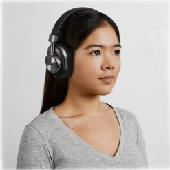 Master & Dynamic - MW60 - Gunmetal / Black Leather - Premium High Quality and Performance Wireless Over-Ear Headphones - Avvenice