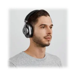 Master & Dynamic - MW65 - Gunmetal / Black Leather - Active Noise-Cancelling Wireless Headphones - Premium Quality - Avvenice