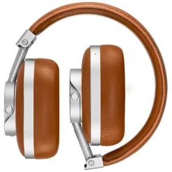 Master & Dynamic - MW60 - Halliburton Case - Silver Metal / Brown Leather - Premium High Quality Wireless Over-Ear Headphones - Avvenice