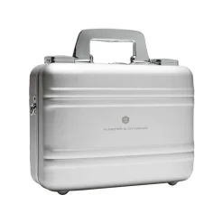 Master & Dynamic - MW60 - Halliburton Case - Silver Metal / Navy Leather - Premium High Quality Wireless Over-Ear Headphones - Avvenice