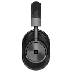 Master & Dynamic - MW60 - Halliburton Case - Gunmetal / Black Leather - Premium High Quality Wireless Over-Ear Headphones - Avvenice