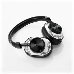 Master & Dynamic - MW60 - Limited Edition - Scott Campbell Studio - Black Metal / White Leather - Wireless Headphones - Avvenice