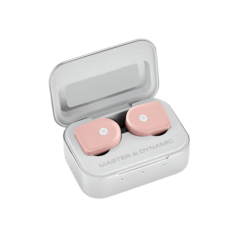 Master & Dynamic - MW07 - Pink Coral Acetate - High Quality True Wireless Earphones - Avvenice