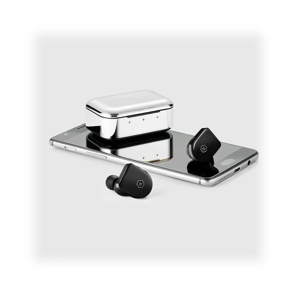 Master & Dynamic - MW07 - Piano Black Acetate - High Quality True Wireless Earphones - Avvenice
