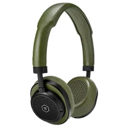 Master & Dynamic - MW50 - Silver Metal / Brown Leather - Premium High Quality and Performance Wireless On-Ear Headphones - Avvenice