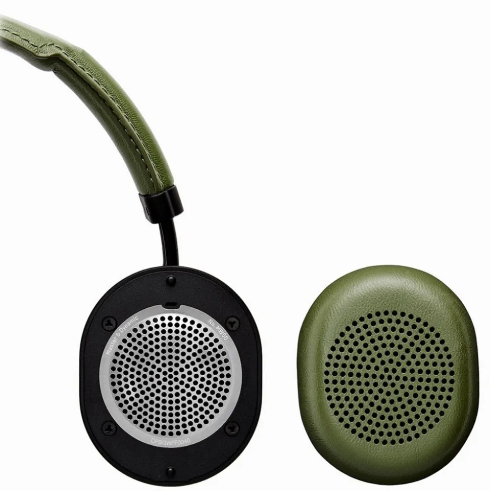 Master & Dynamic - MW50 - Silver Metal / Brown Leather - Premium High Quality and Performance Wireless On-Ear Headphones - Avvenice