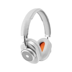 Master & Dynamic - MW65 - Silver Metal / Grey Leather - Active Noise-Cancelling Wireless Headphones - Premium Quality - Avvenice