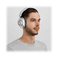 Master & Dynamic - MW65 - Silver Metal / Grey Leather - Active Noise-Cancelling Wireless Headphones - Premium Quality - Avvenice