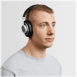 Master & Dynamic - MW50+ - Silver Metal / Black Leather - Premium High Quality Wireless 2-in-1 On + Over-Ear Headphones - Avvenice