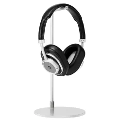 Master & Dynamic - MW50+ - Silver Metal / Black Leather - Premium High Quality Wireless 2-in-1 On + Over-Ear Headphones - Avvenice