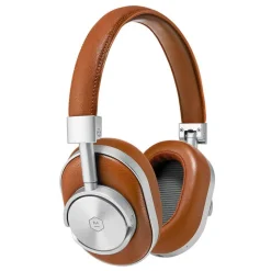 Master & Dynamic - MW60 - Silver Metal / Brown Leather - Premium High Quality and Performance Wireless Over-Ear Headphones - Avvenice