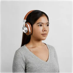 Master & Dynamic - MW60 - Silver Metal / Brown Leather - Premium High Quality and Performance Wireless Over-Ear Headphones - Avvenice