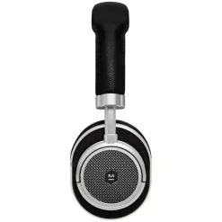 Master & Dynamic - MW50 - Silver Metal / Black Leather - Premium High Quality and Performance Wireless On-Ear Headphones - Avvenice