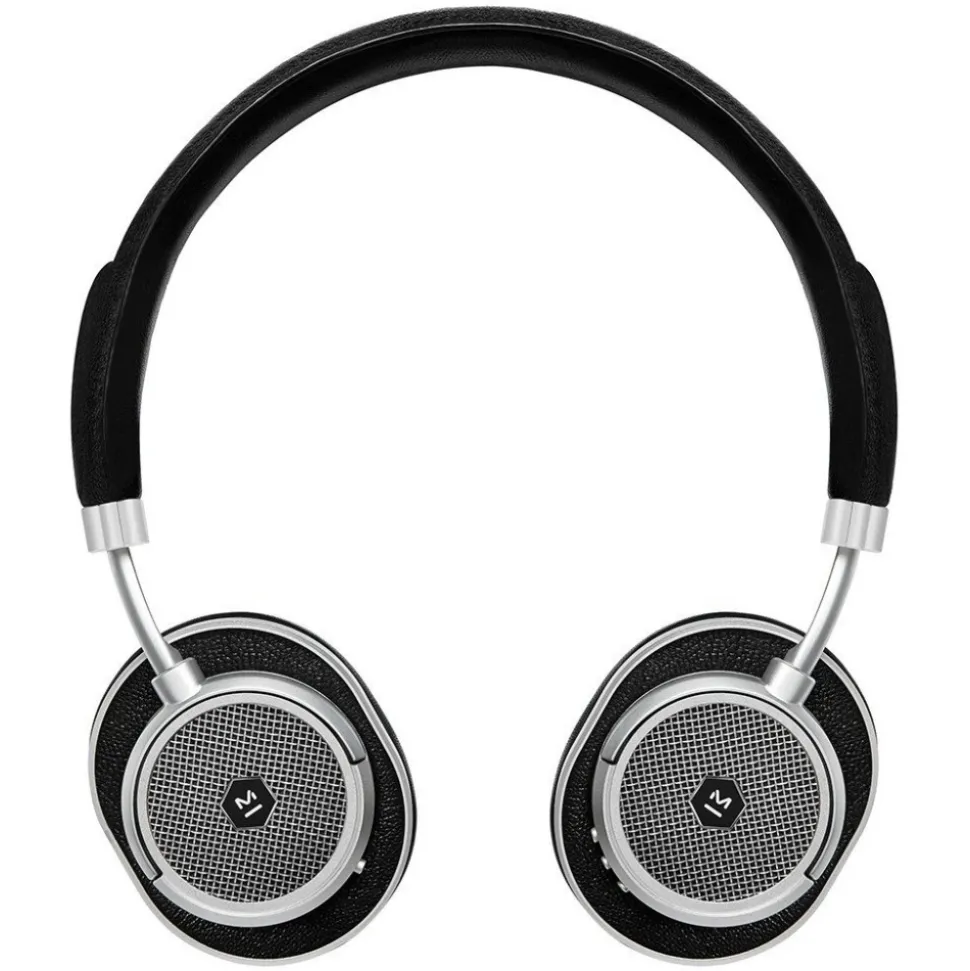 Master & Dynamic - MW50 - Silver Metal / Black Leather - Premium High Quality and Performance Wireless On-Ear Headphones - Avvenice