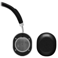 Master & Dynamic - MW50 - Silver Metal / Black Leather - Premium High Quality and Performance Wireless On-Ear Headphones - Avvenice