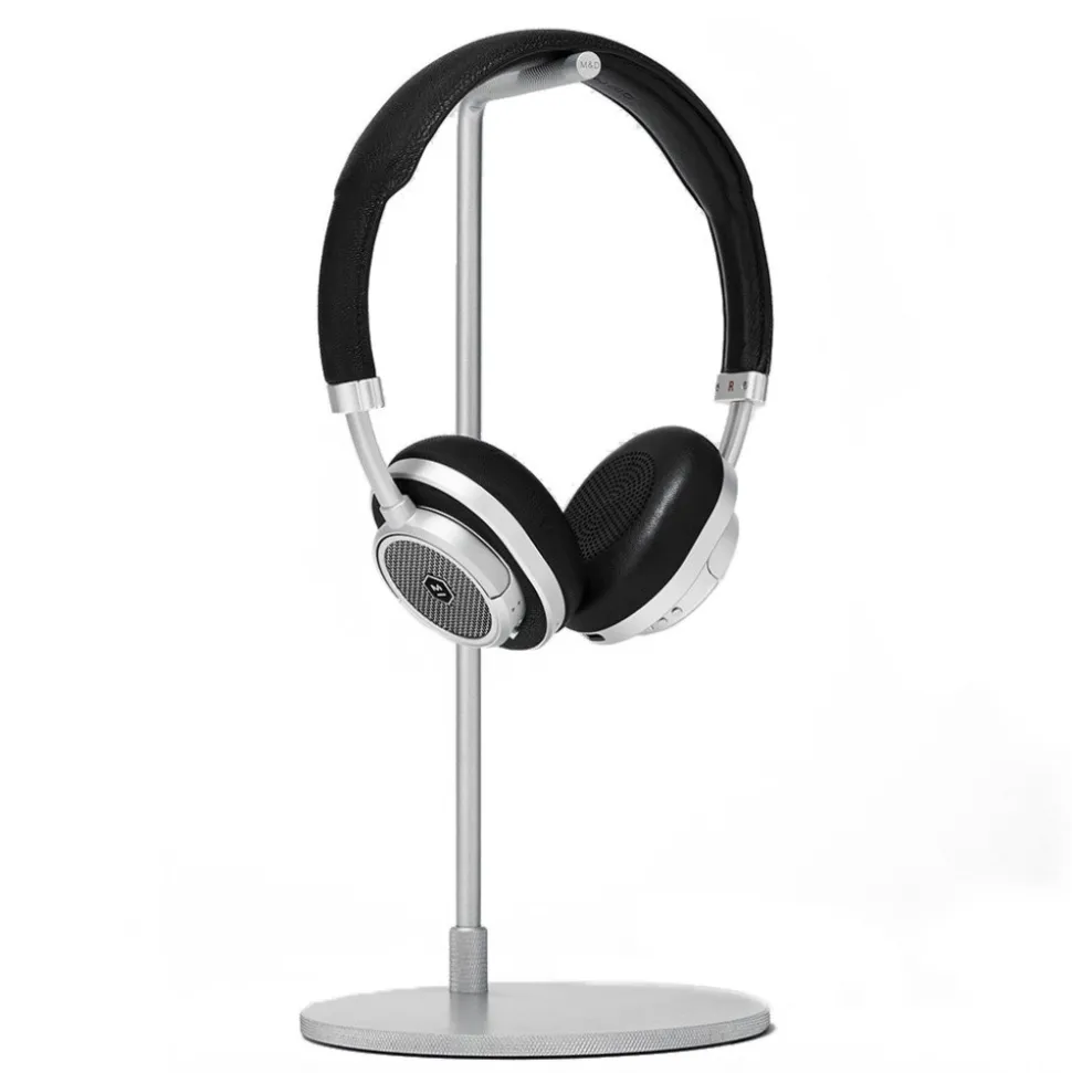 Master & Dynamic - MW50 - Silver Metal / Black Leather - Premium High Quality and Performance Wireless On-Ear Headphones - Avvenice