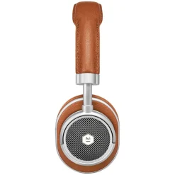 Master & Dynamic - MW50 - Silver Metal / Brown Leather - Premium High Quality and Performance Wireless On-Ear Headphones - Avvenice