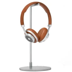 Master & Dynamic - MW50 - Silver Metal / Brown Leather - Premium High Quality and Performance Wireless On-Ear Headphones - Avvenice