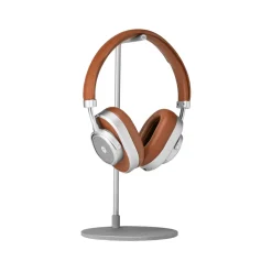 Master & Dynamic - MW65 - Silver Metal / Brown Leather - Active Noise-Cancelling Wireless Headphones - Premium Quality - Avvenice