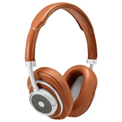 Master & Dynamic - MW50+ - Silver Metal / Brown Leather - Premium High Quality Wireless 2-in-1 On + Over-Ear Headphones - Avvenice
