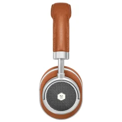 Master & Dynamic - MW50+ - Silver Metal / Brown Leather - Premium High Quality Wireless 2-in-1 On + Over-Ear Headphones - Avvenice