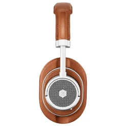 Master & Dynamic - MW50+ - Silver Metal / Brown Leather - Premium High Quality Wireless 2-in-1 On + Over-Ear Headphones - Avvenice