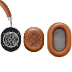 Master & Dynamic - MW50+ - Silver Metal / Brown Leather - Premium High Quality Wireless 2-in-1 On + Over-Ear Headphones - Avvenice