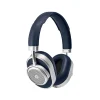 Master & Dynamic - MW65 - Silver Metal / Navy Leather - Active Noise-Cancelling Wireless Headphones - Premium Quality - Avvenice