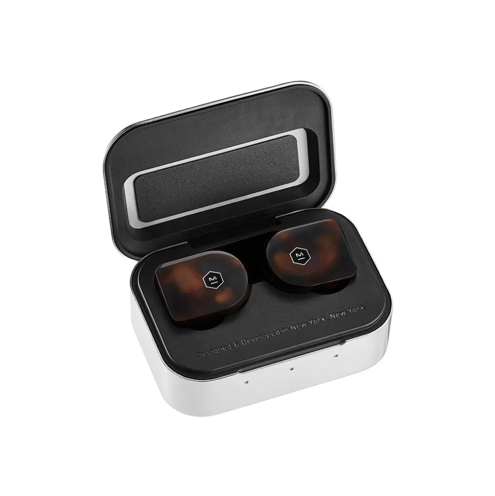 Master & Dynamic - MW07 - Tortoiseshell Acetate - High Quality True Wireless Earphones - Avvenice
