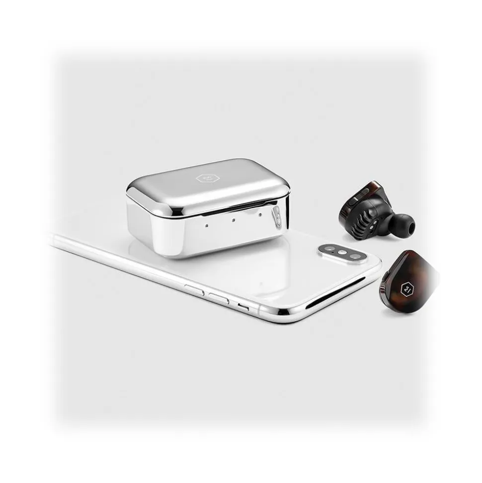 Master & Dynamic - MW07 - Tortoiseshell Acetate - High Quality True Wireless Earphones - Avvenice