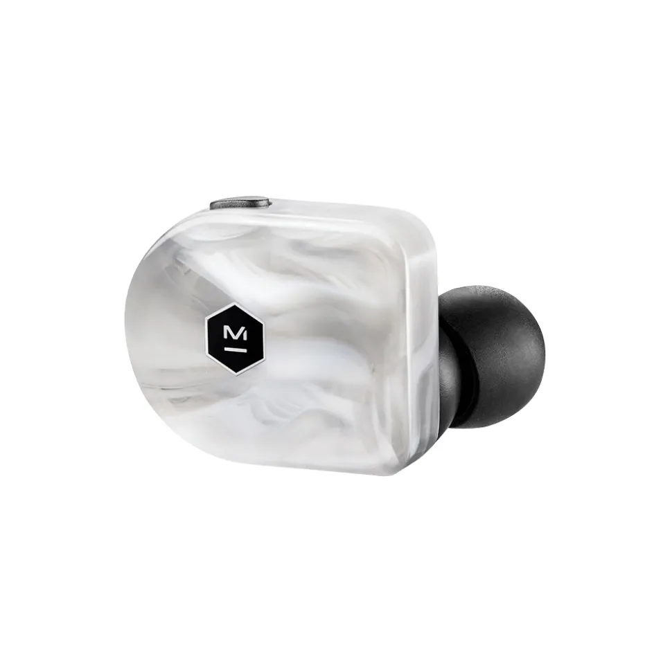 Master & Dynamic - MW07 - White Marble Acetate - High Quality True Wireless Earphones - Avvenice