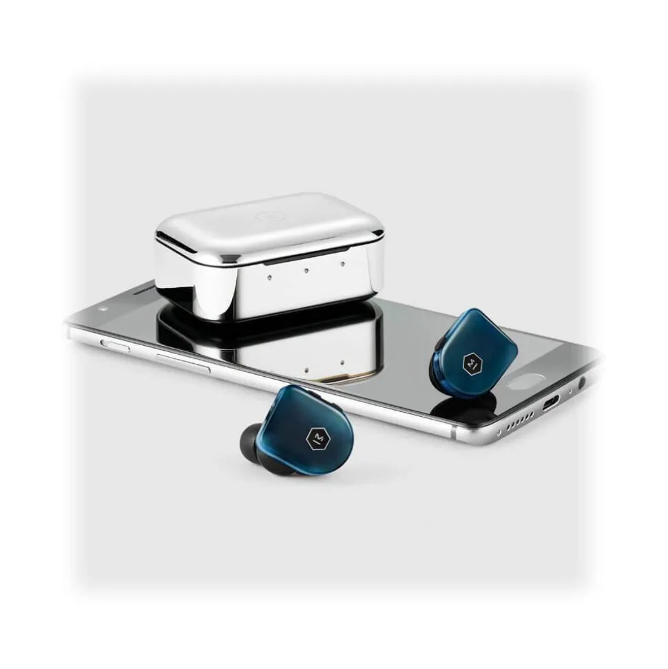 Master & Dynamic - MW07 Plus - Steel Blue - High Quality True Wireless In-Ear Earphones - Avvenice