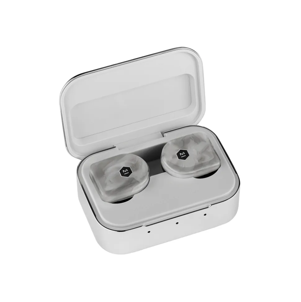 Master & Dynamic - MW07 Plus - White Marble - High Quality True Wireless In-Ear Earphones - Avvenice