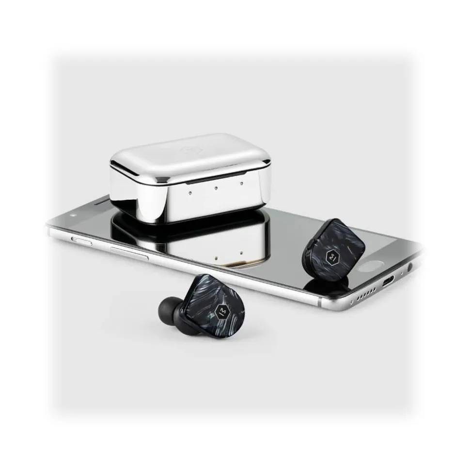 Master & Dynamic - MW07 Plus - Black Quartz - High Quality True Wireless In-Ear Earphones - Avvenice