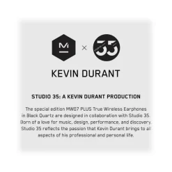 Master & Dynamic - MW07 Plus - Black Quartz - High Quality True Wireless In-Ear Earphones - Avvenice