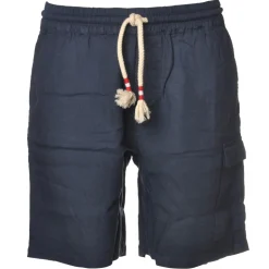MC2 Saint Barth - Bermuda in Linen - Blue - Luxury Exclusive Collection - Avvenice