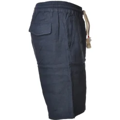 MC2 Saint Barth - Bermuda in Linen - Blue - Luxury Exclusive Collection - Avvenice