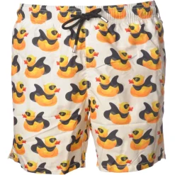 MC2 Saint Barth - Boxer Swimsuit in Duck with Cape Pattern - White - Luxury Exclusive Collection - Avvenice
