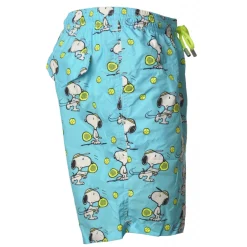 MC2 Saint Barth - Boxer Swimsuit in Snoopy Padel Pattern - Turquoise - Luxury Exclusive Collection - Avvenice