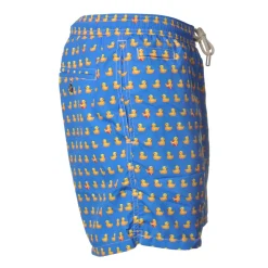 MC2 Saint Barth - Boxer Swimsuit Ducky - Light Blue Pattern - Luxury Exclusive Collection - Avvenice